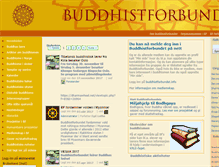 Tablet Screenshot of buddhistforbundet.no